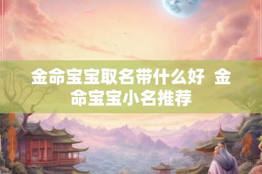 金命宝宝取名带什么好  金命宝宝小名推荐