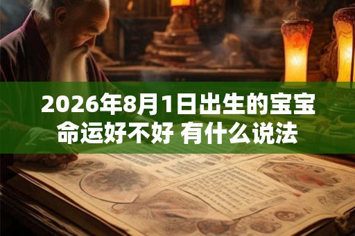 2026年8月1日出生的宝宝命运好不好 有什么说法 2026年8月1日出生的宝宝命运好不好 有什么说法