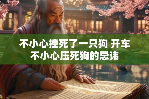 不小心撞死了一只狗 开车不小心压死狗的忌讳