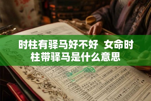 时柱有驿马好不好  女命时柱带驿马是什么意思