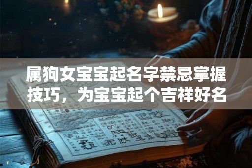 属狗女宝宝起名字禁忌掌握技巧，为宝宝起个吉祥好名字
