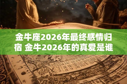 金牛座2026年最终感情归宿 金牛2026年的真爱是谁
