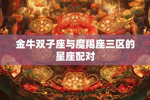 金牛双子座与魔羯座三区的星座配对