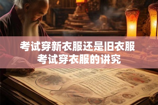 考试穿新衣服还是旧衣服 考试穿衣服的讲究