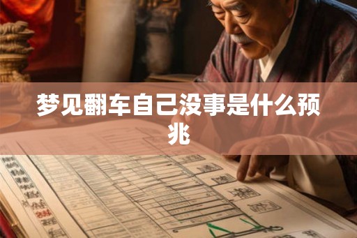 梦见翻车自己没事是什么预兆