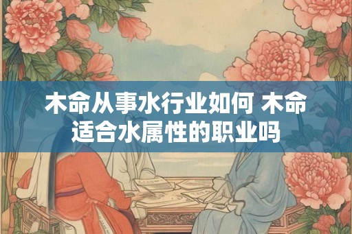 木命从事水行业如何 木命适合水属性的职业吗