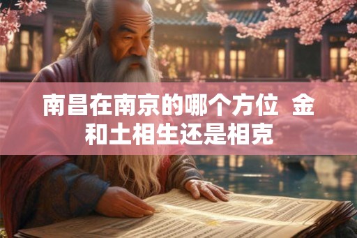 南昌在南京的哪个方位  金和土相生还是相克