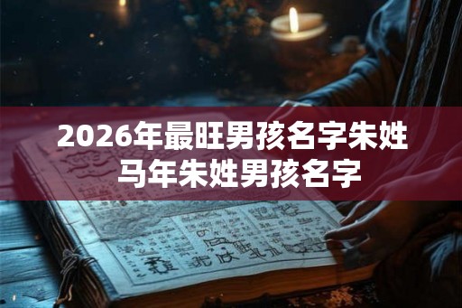 2026年最旺男孩名字朱姓  马年朱姓男孩名字