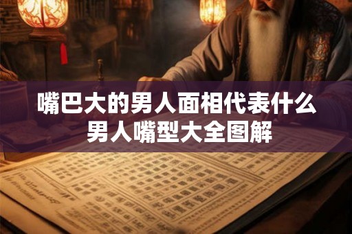 嘴巴大的男人面相代表什么 男人嘴型大全图解
