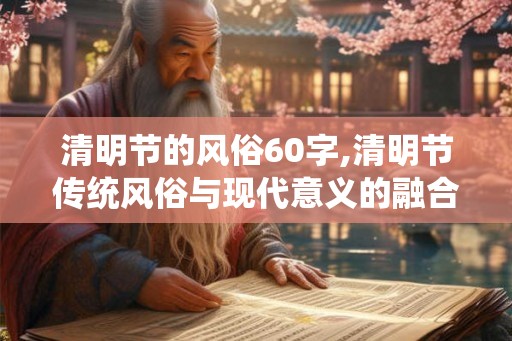 清明节的风俗60字,清明节传统风俗与现代意义的融合