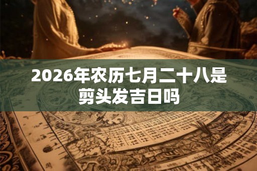 2026年农历七月二十八是剪头发吉日吗