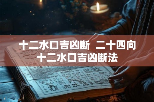 十二水口吉凶断  二十四向十二水口吉凶断法