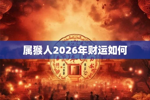 属猴人2026年财运如何 属猴人2026年财运如何