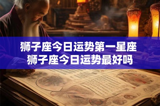 狮子座今日运势第一星座 狮子座今日运势最好吗