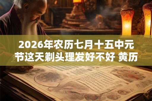 2026年农历七月十五中元节这天剃头理发好不好 黄历查询