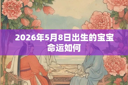 2026年5月8日出生的宝宝命运如何