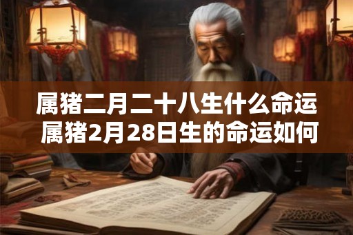 属猪二月二十八生什么命运 属猪2月28日生的命运如何