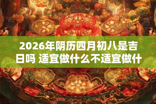 2026年阴历四月初八是吉日吗 适宜做什么不适宜做什么 2026年阴历四月初八是吉日吗 适宜做什么不适宜做什么