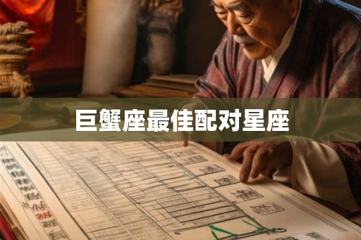巨蟹座最佳配对星座