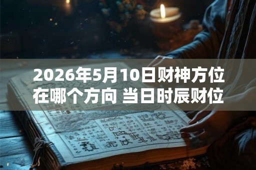 2026年5月10日财神方位在哪个方向 当日时辰财位变化表