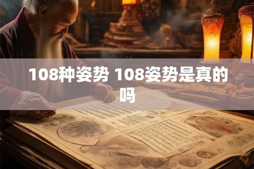 108种姿势 108姿势是真的吗