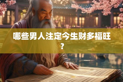 哪些男人注定今生财多福旺？