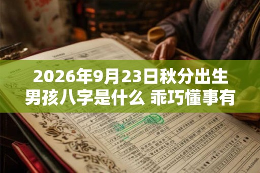 2026年9月23日秋分出生男孩八字是什么 乖巧懂事有成就