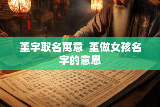 堇字取名寓意 堇做女孩名字的意思 堇字取名寓意 堇做女孩名字的意思