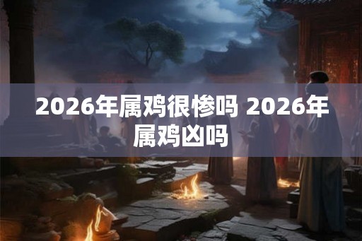 2026年属鸡很惨吗 2026年属鸡凶吗 2026年属鸡很惨吗 2026年属鸡凶吗