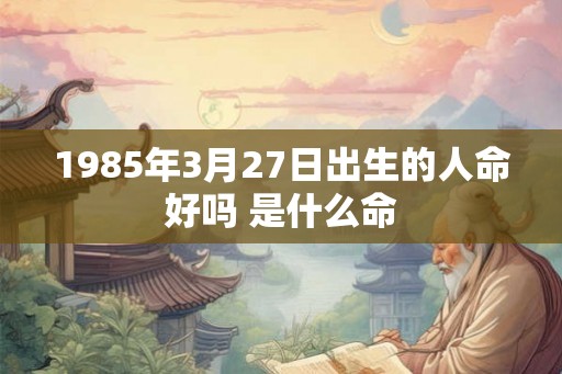 1985年3月27日出生的人命好吗 是什么命