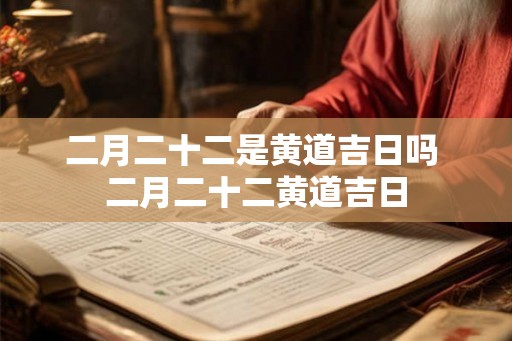 二月二十二是黄道吉日吗 二月二十二黄道吉日