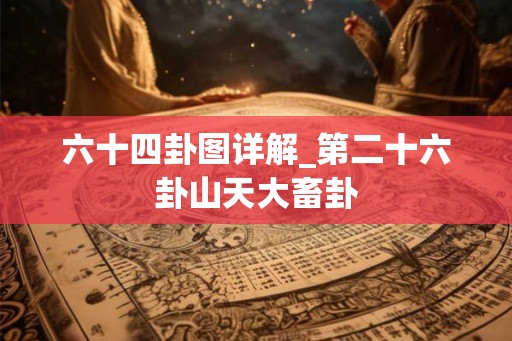 六十四卦图详解_第二十六卦山天大畜卦