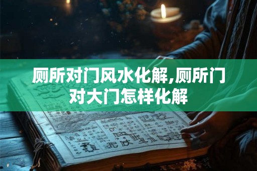 厕所对门风水化解,厕所门对大门怎样化解