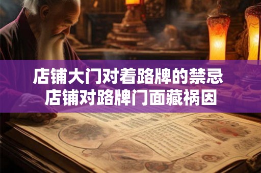 店铺大门对着路牌的禁忌 店铺对路牌门面藏祸因 店铺大门对着路牌的禁忌 店铺对路牌门面藏祸因