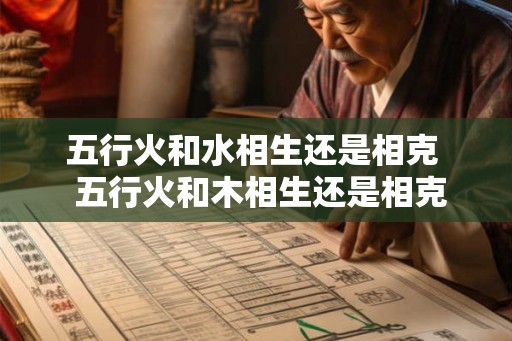 五行火和水相生还是相克  五行火和木相生还是相克