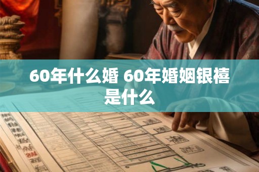 60年什么婚 60年婚姻银禧是什么