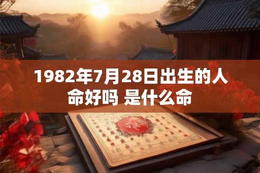 1982年7月28日出生的人命好吗 是什么命