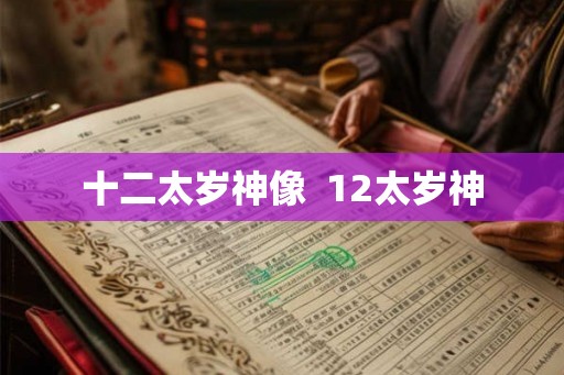 十二太岁神像 12太岁神 十二太岁神像 12太岁神
