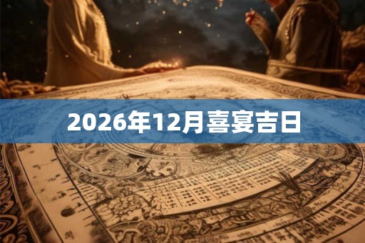 2026年12月喜宴吉日