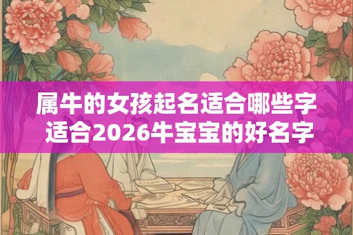 属牛的女孩起名适合哪些字 适合2026牛宝宝的好名字