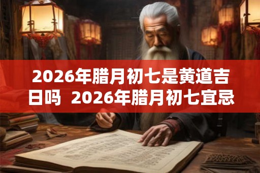 2026年腊月初七是黄道吉日吗  2026年腊月初七宜忌