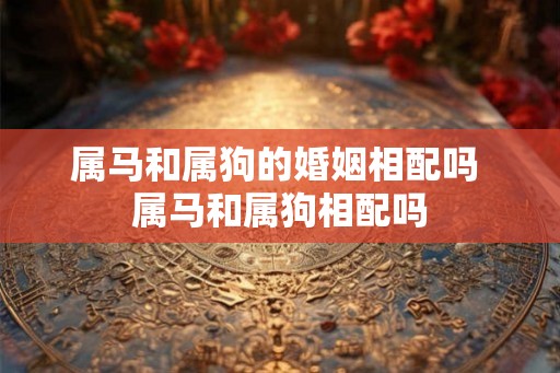 属马和属狗的婚姻相配吗 属马和属狗相配吗