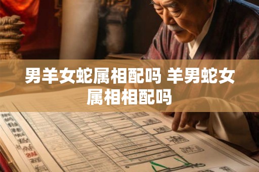 男羊女蛇属相配吗 羊男蛇女属相相配吗