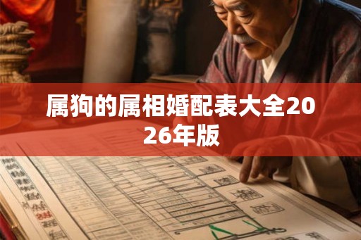 属狗的属相婚配表大全2026年版