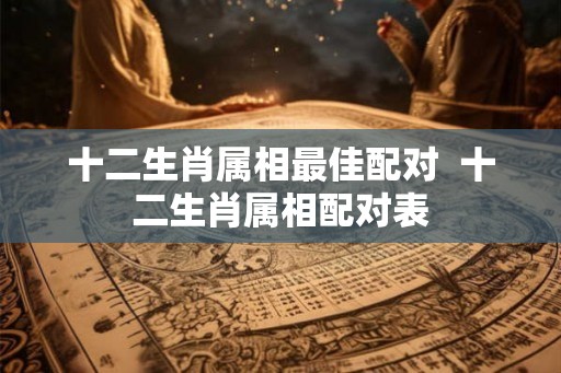 十二生肖属相最佳配对  十二生肖属相配对表