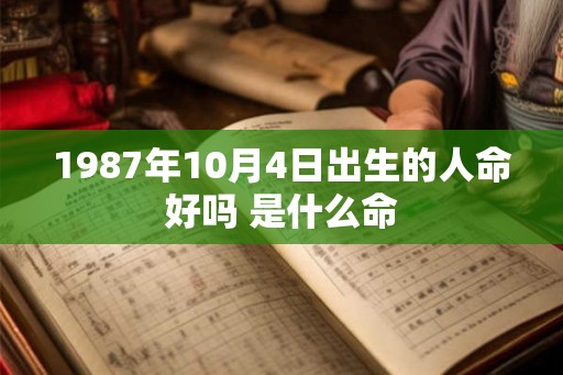 1987年10月4日出生的人命好吗 是什么命