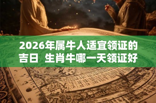 2026年属牛人适宜领证的吉日  生肖牛哪一天领证好