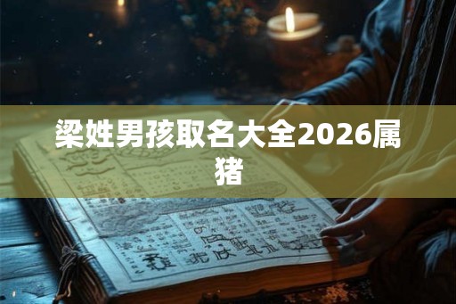 梁姓男孩取名大全2026属猪