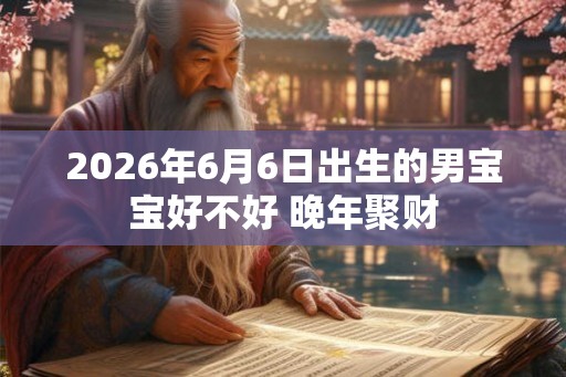 2026年6月6日出生的男宝宝好不好 晚年聚财