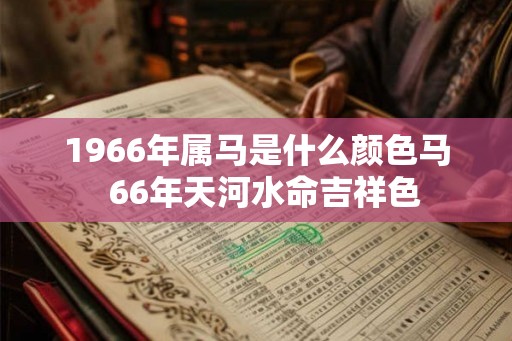 1966年属马是什么颜色马  66年天河水命吉祥色